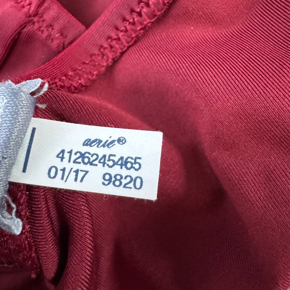 aerie Burgundy Push-Up Bikini Set - Picture 6 of 10